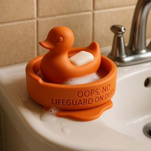 Adorable Lifeguard Duck Soap Dish