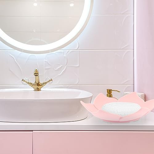 Floral Silicone Soap Holder with draining feature