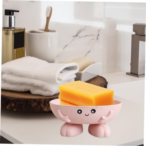 adesnwt x2 Adorable 2-Piece Cartoon Soap Dish