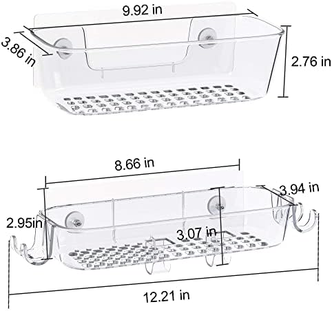 Rustproof Showers Caddy with Razor and Organizer