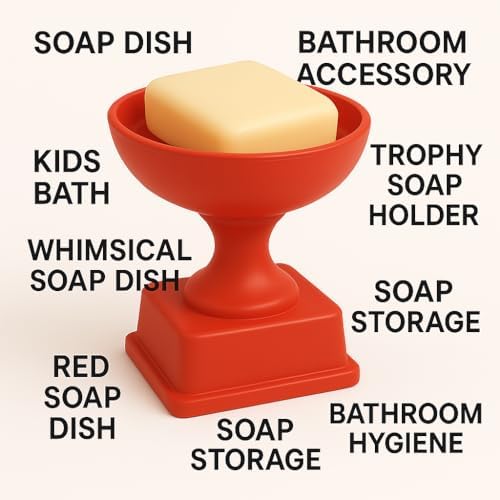 Champion Red Resin Soap Dish