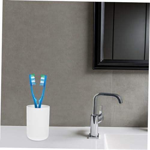 2-Piece Reusable Bathroom Tumbler Toothbrush Cups Pure Safe and Convenient