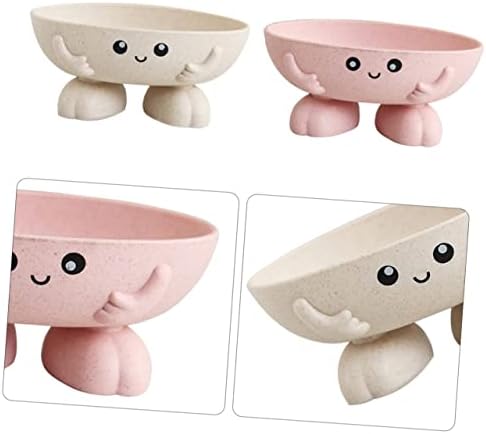 adesnwt x2 Adorable 2-Piece Cartoon Soap Dish