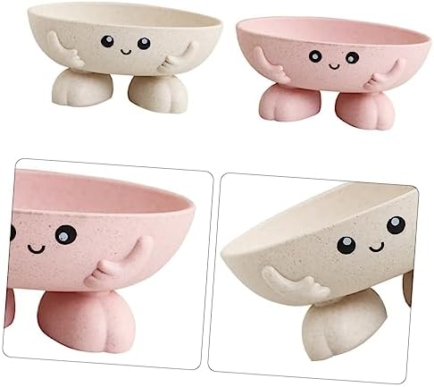 2pcs Cartoon Soap Holder with Drainage for Bathroom