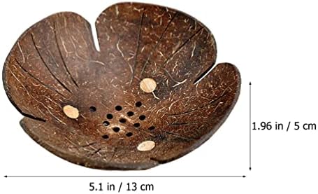 Eco-Friendly Coconut Shell Flower-Shape Soap Dish