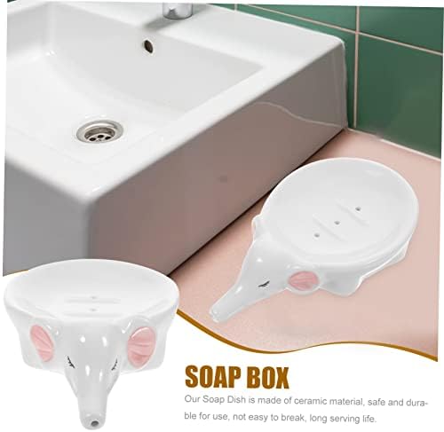 Elephant-Cutie Ceramic Soap Holder for the Bathroom