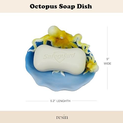 Resin Octopus Mother and Baby Soap Dish Beach