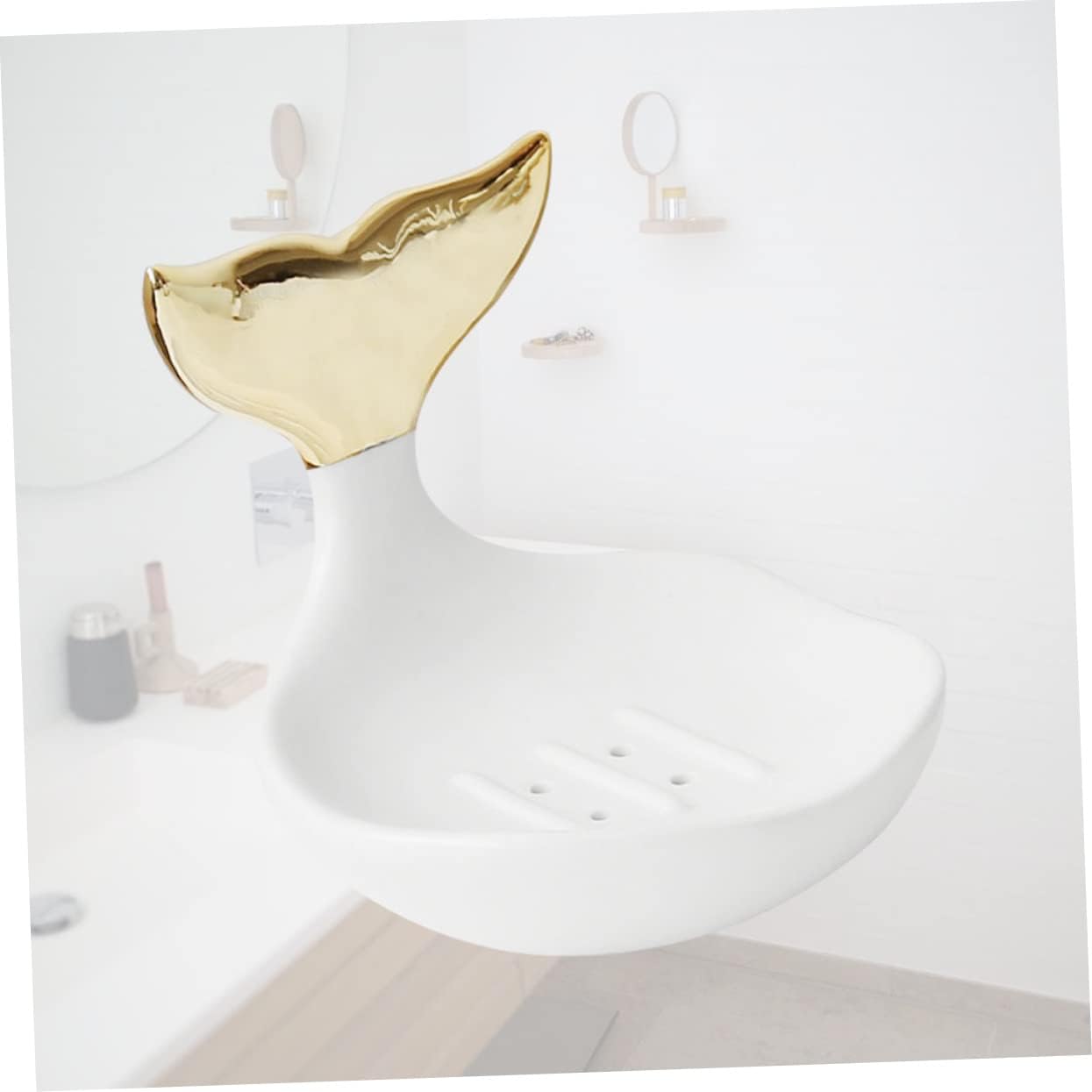Modular Molecularsoap holder for Home Kitchen White
