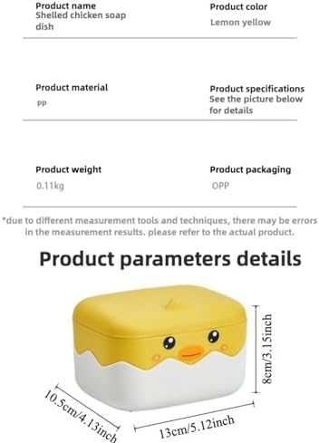 Adorable Travel HomeSoap Holder Cartoon Duck Design