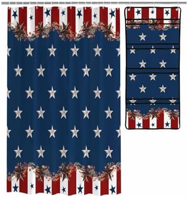 ZFUNCING Country Star Mesh Showing Organizer Set Waterproof and Easy to Install