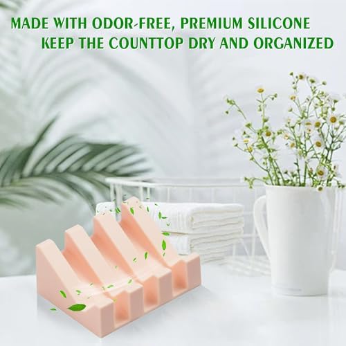 Upgrade Silicone Soap Dishes with Suction Drainage
