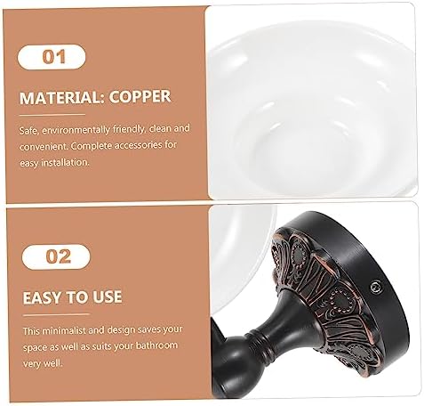 Oval Wall-Mounted Soap Dish Holder Minimalist Design