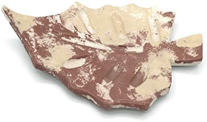 Handmade Brown Leaf Ceramic Soap Dish for Bar Soap AutumnSoapHolder