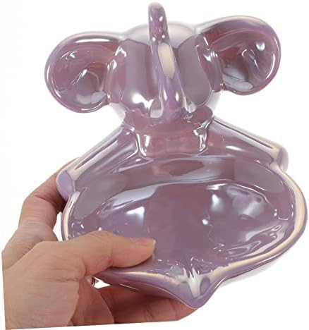 Adorable Ceramic Elephant Dish Self Draining Home Kitchen Bathroom Kitchen Accessory