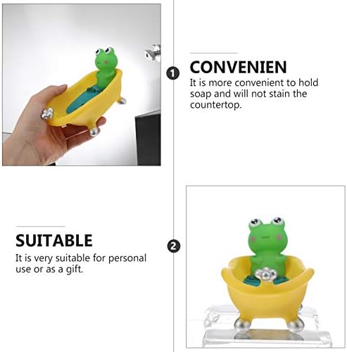 Hemoton Reusable Frog- friendly Soap Holder for Kids Adults Durable Safe