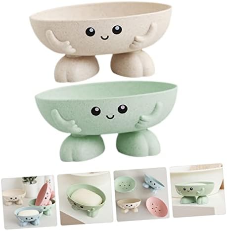 LIFKOME 2-Pack Soap Dishes with Draining Holes