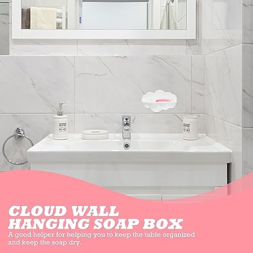 FOMIYES Wall-Mounted Durable White Soap Holder