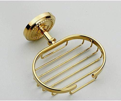 _soap dish with polished gold finish