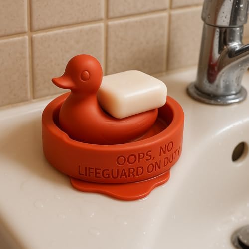 Adorable Lifeguard Duck Soap Dish