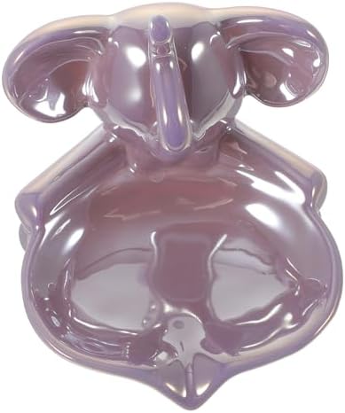 ABOOFAN Elephant Ceramic Soap Dish Holder for Bathroom Kitchen