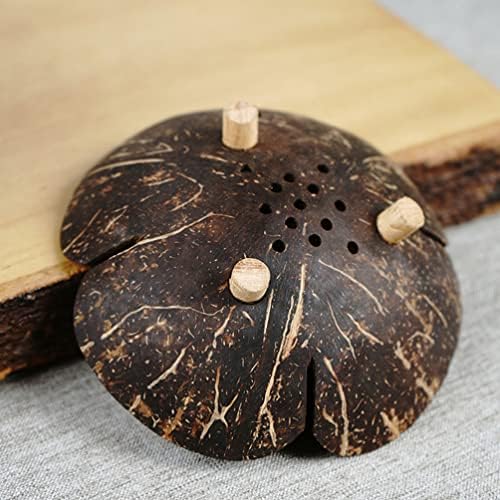 Eco-Friendly Coconut Shell Flower-Shape Soap Dish