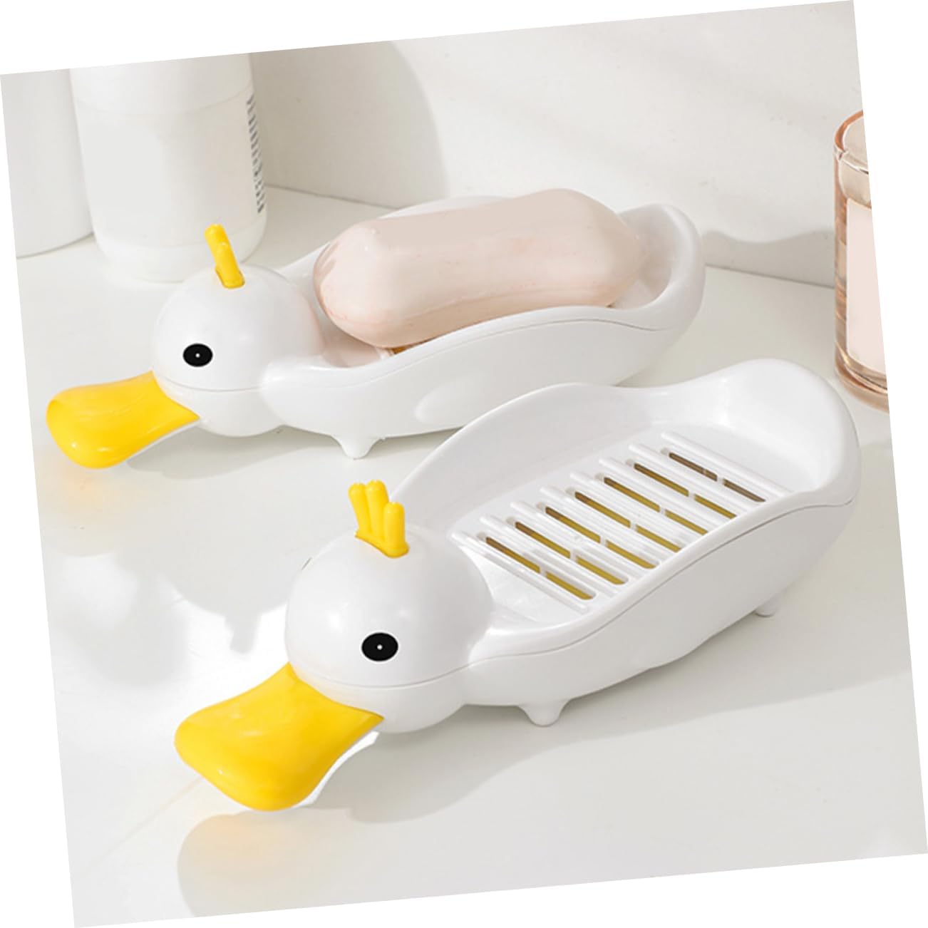 Ciieeo Creative Duck Storage Box White