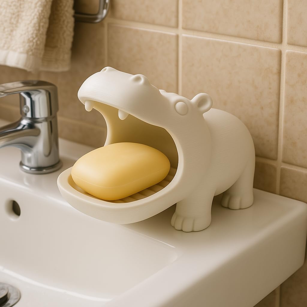 Joyful Animal Friends Hippo Snack Soap Dish