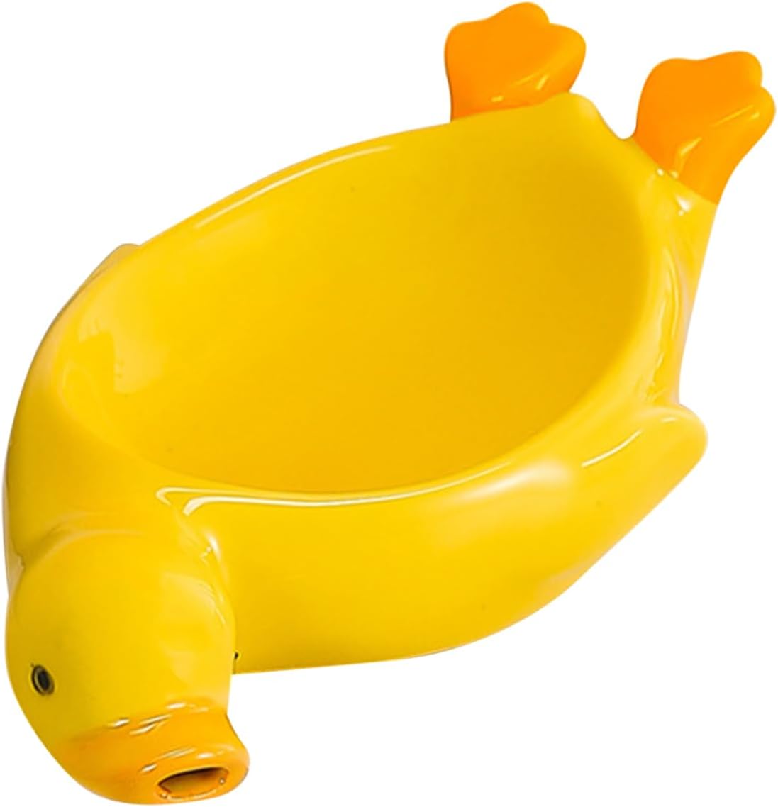 MUCKLILY - Adorable Ceramic Soap Dish with Drain for Small Spaces
