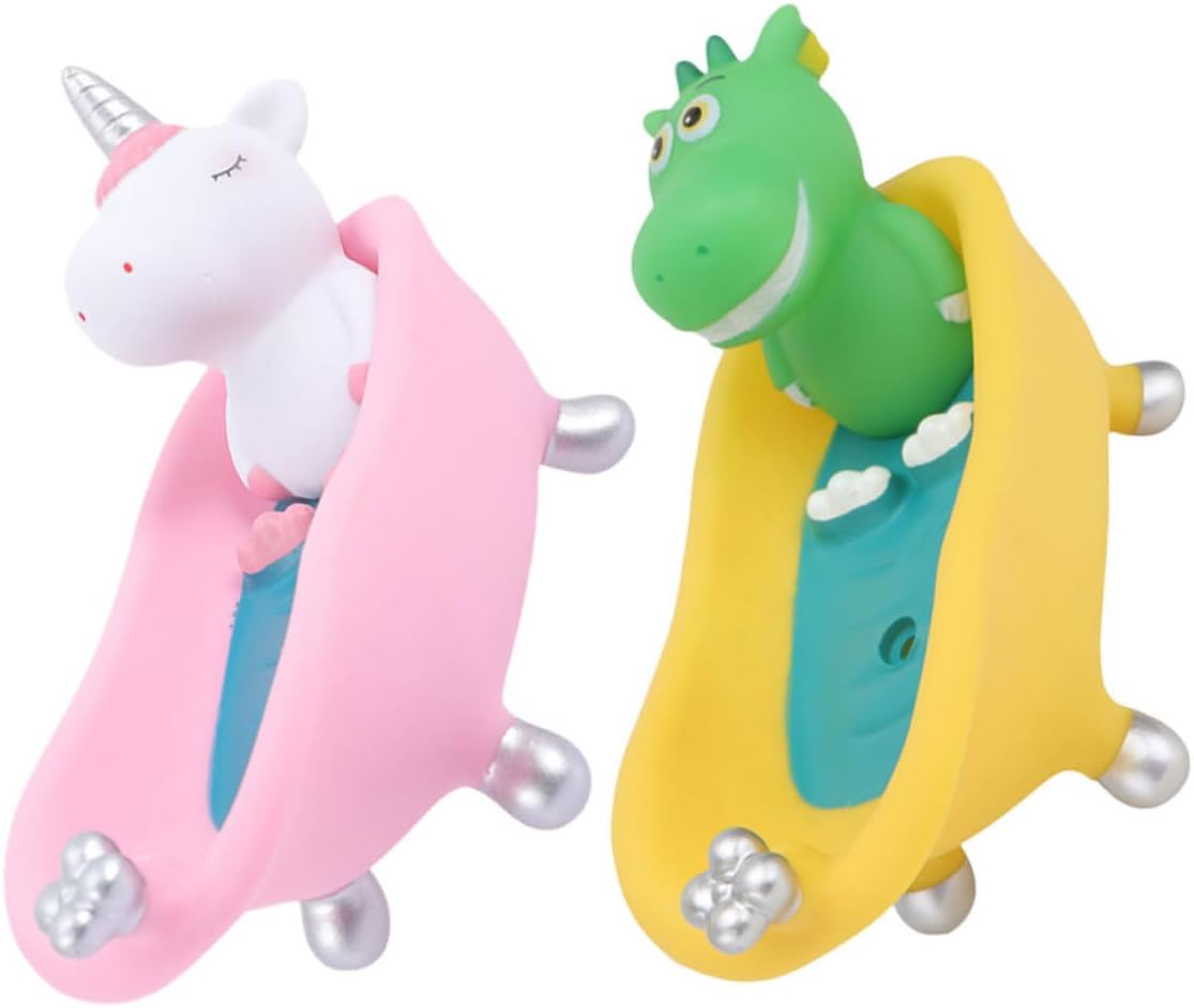 2pcs Cute Cartoon Soap Dish for Bathroom and Shower