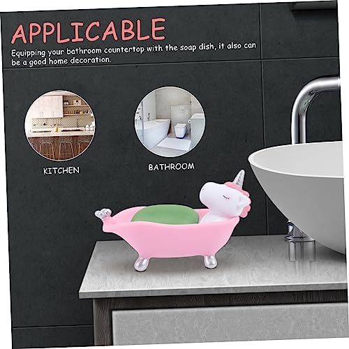 Garneck Decorative Unicorn Soap Dish for Bathroom
