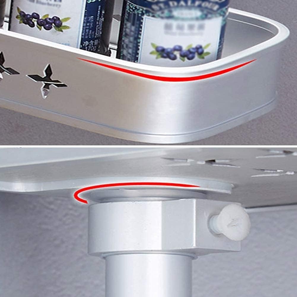 Durable Space-Aligned Organizer Aluminum Bath Shelf 4-Layer System