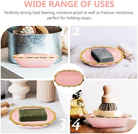 Ceramic Soap Dish with Lace Design