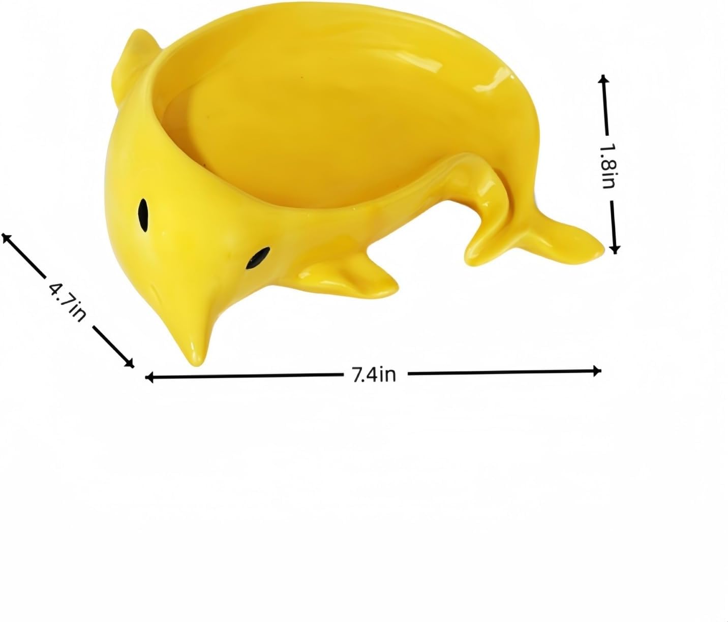 Cartoon Dolphin Ceramic Soap Dish with Self-Draining Fun