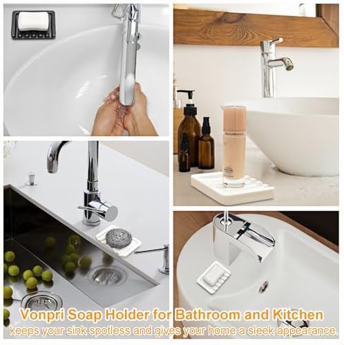 Vonpri Bar Soap Dish with EffieDrain Tile-Based