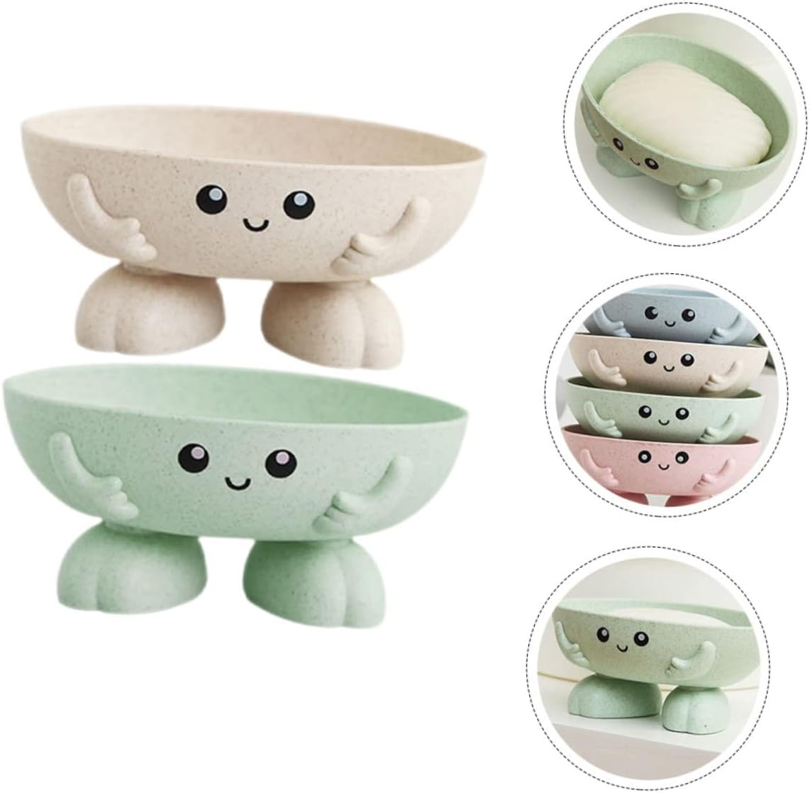 Gleavi Cartoon Travel Soap Draining Holder