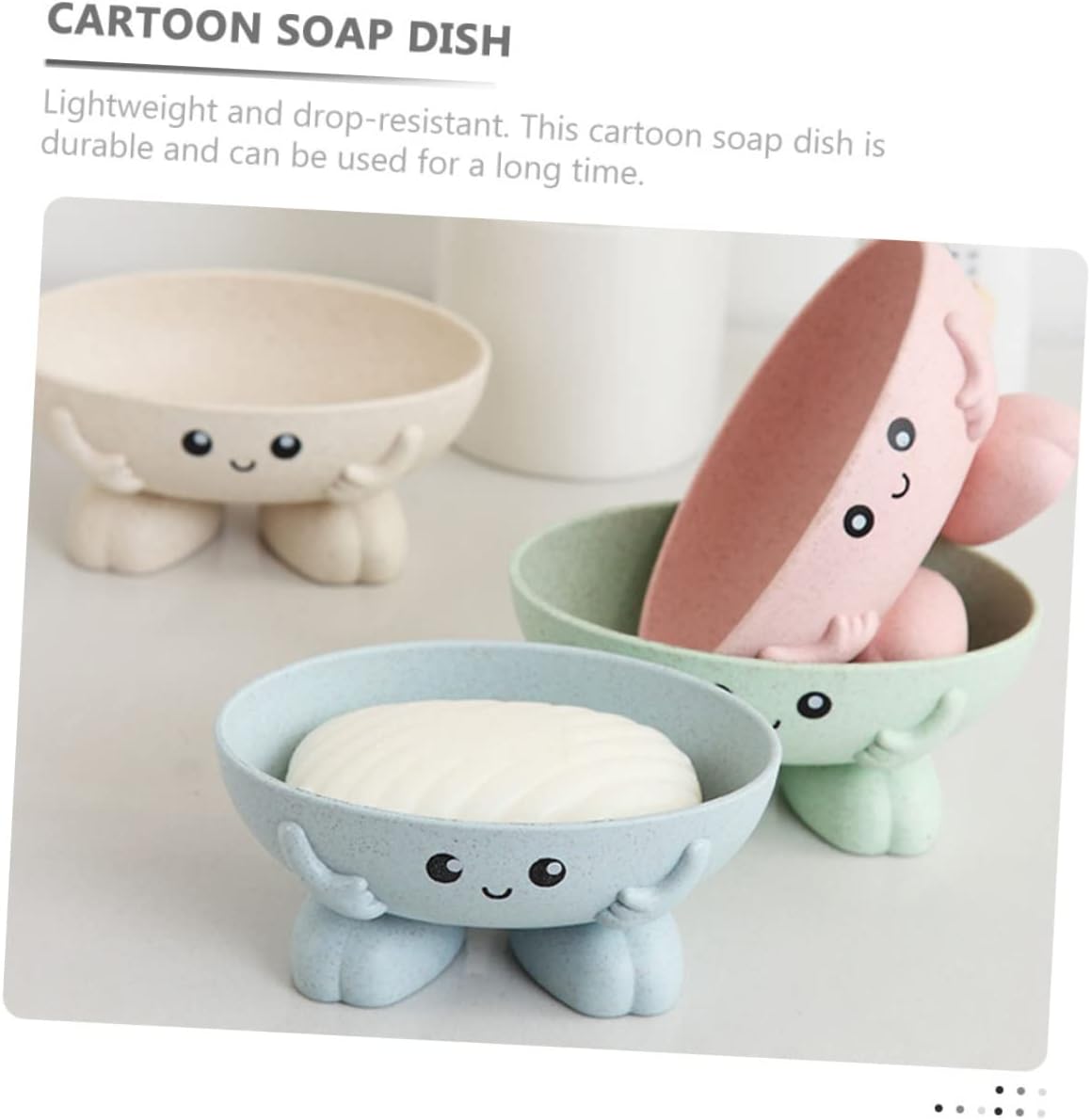 Adorable 2-Pack Soap Storage Trays
