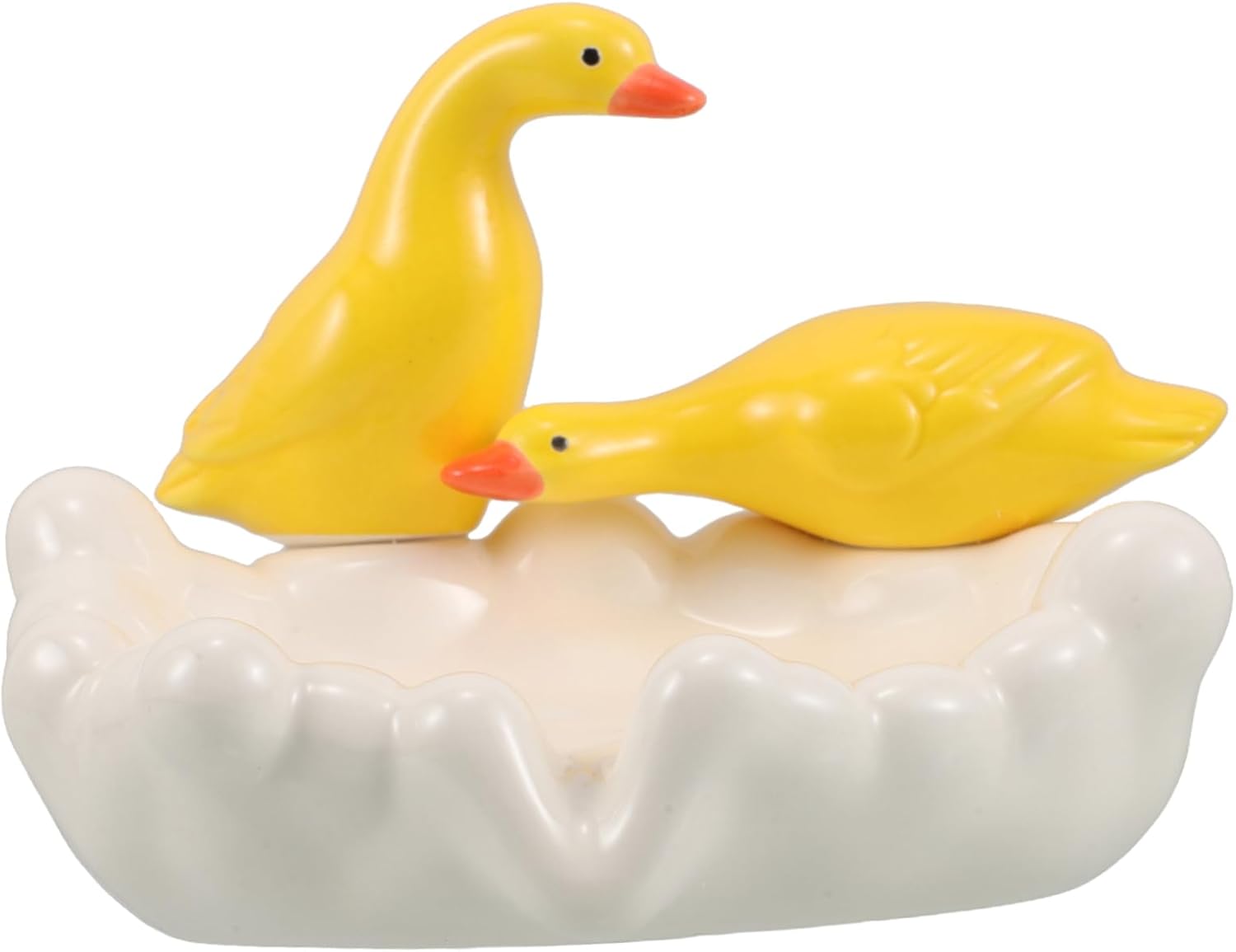 Zerodeko Ceramic Duck Dish Drain-BSuc Shea for Bathroom