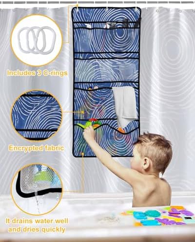 Ergonomic Mesh Shower Organizer with 10 Pockets for Bath Beyond