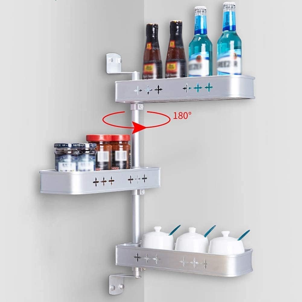 Durable Space-Aligned Organizer Aluminum Bath Shelf 4-Layer System