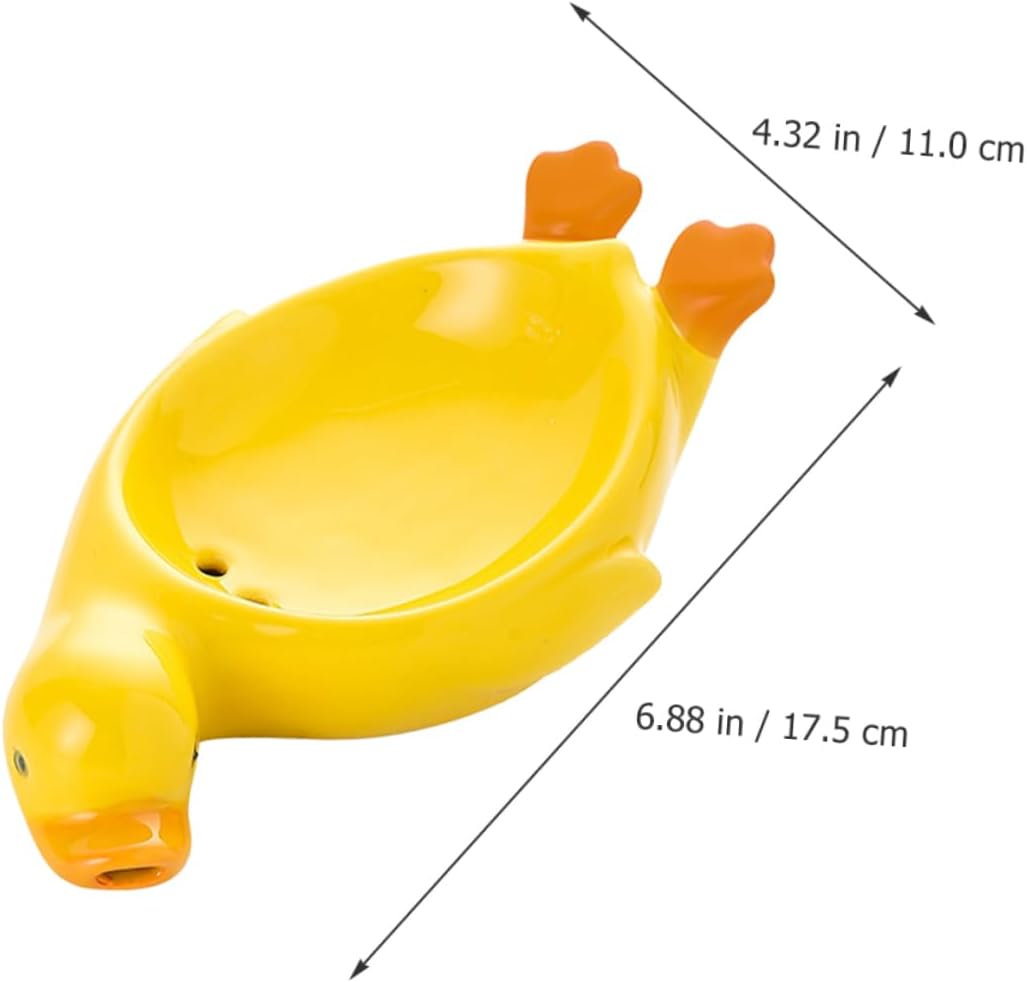 Healifty Ceramic Soap Holder Clean Kitchen Stylish Design Durable Functional