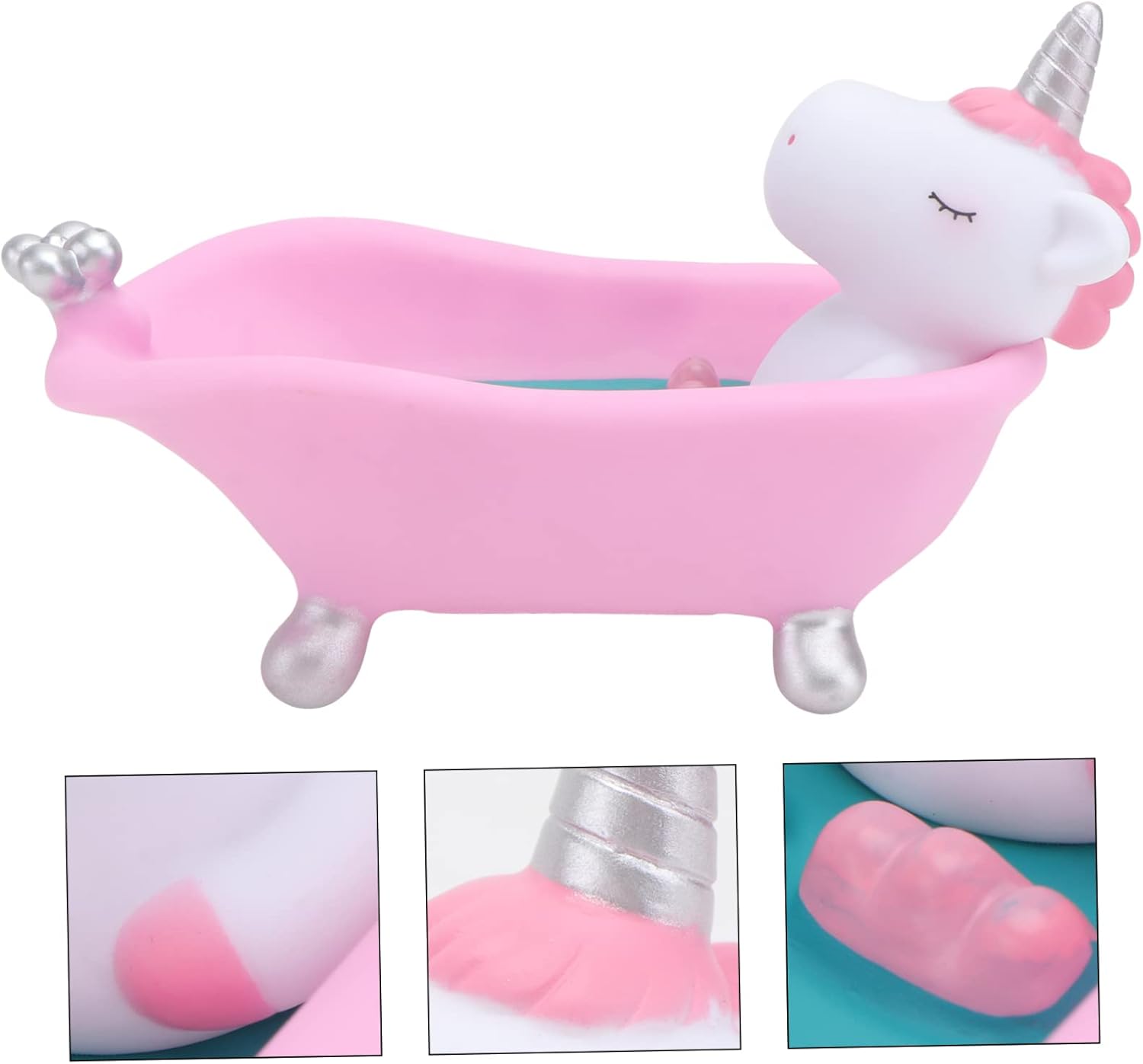IMIKEYA Unicorn Soap Holder Bathtub Dish for Kids