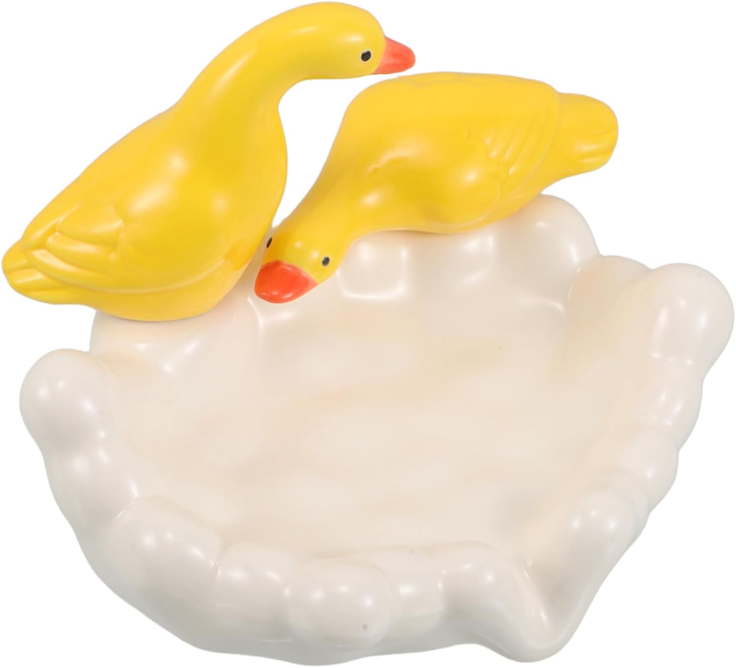Durable Ceramic Duck Soap Dish for Bathroom and RV Use