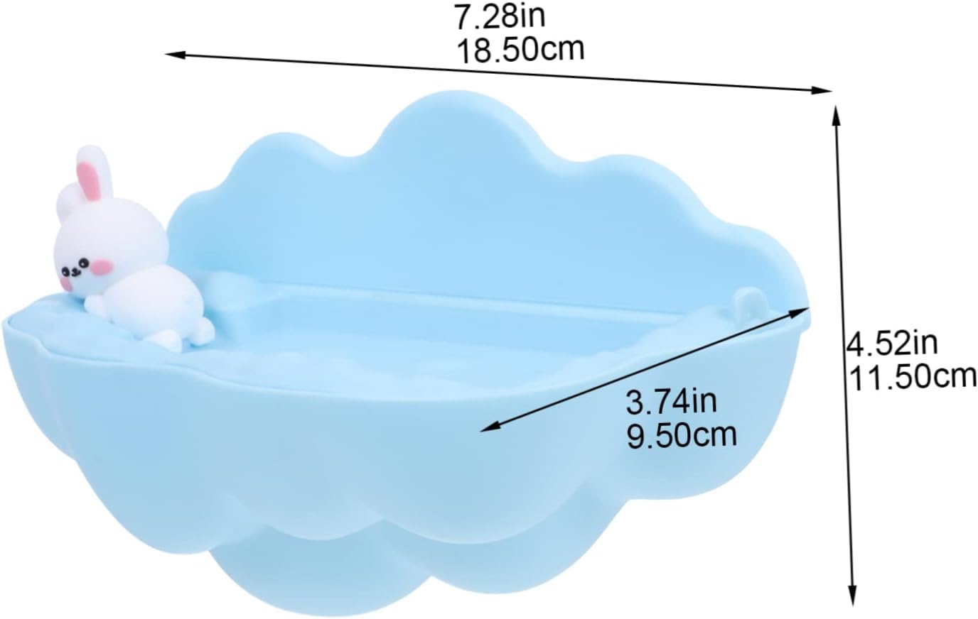 Stylish Wall-Mounted Cartoon Cloud Soap Dish for Bathroom Kitchen Organization