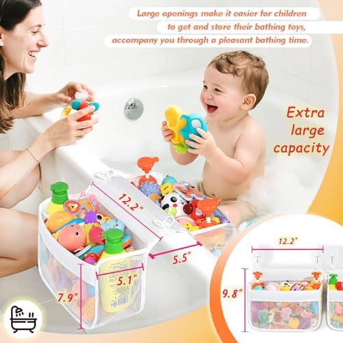Multi-Use Bath Toy Organizer - Corner Wall Mount