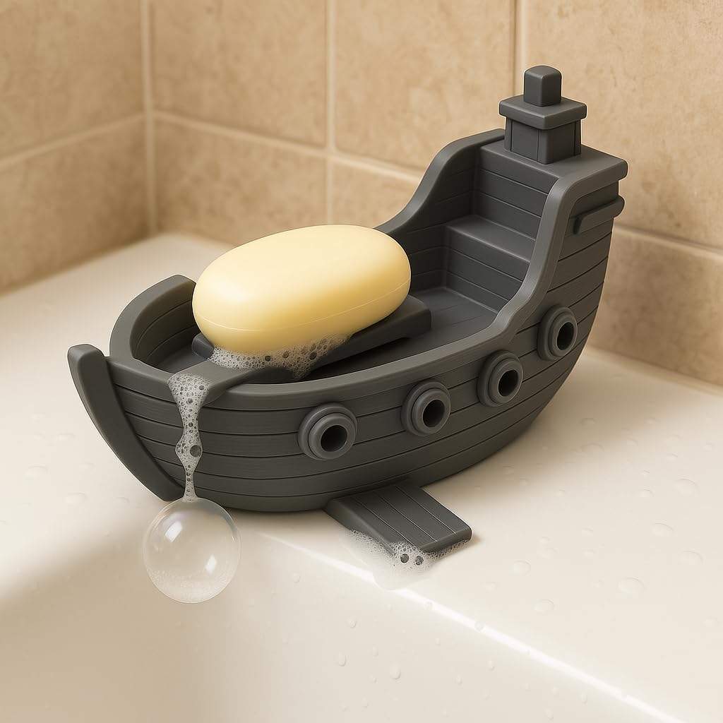 Suds Ahoy Pirate Ship Soap Dish