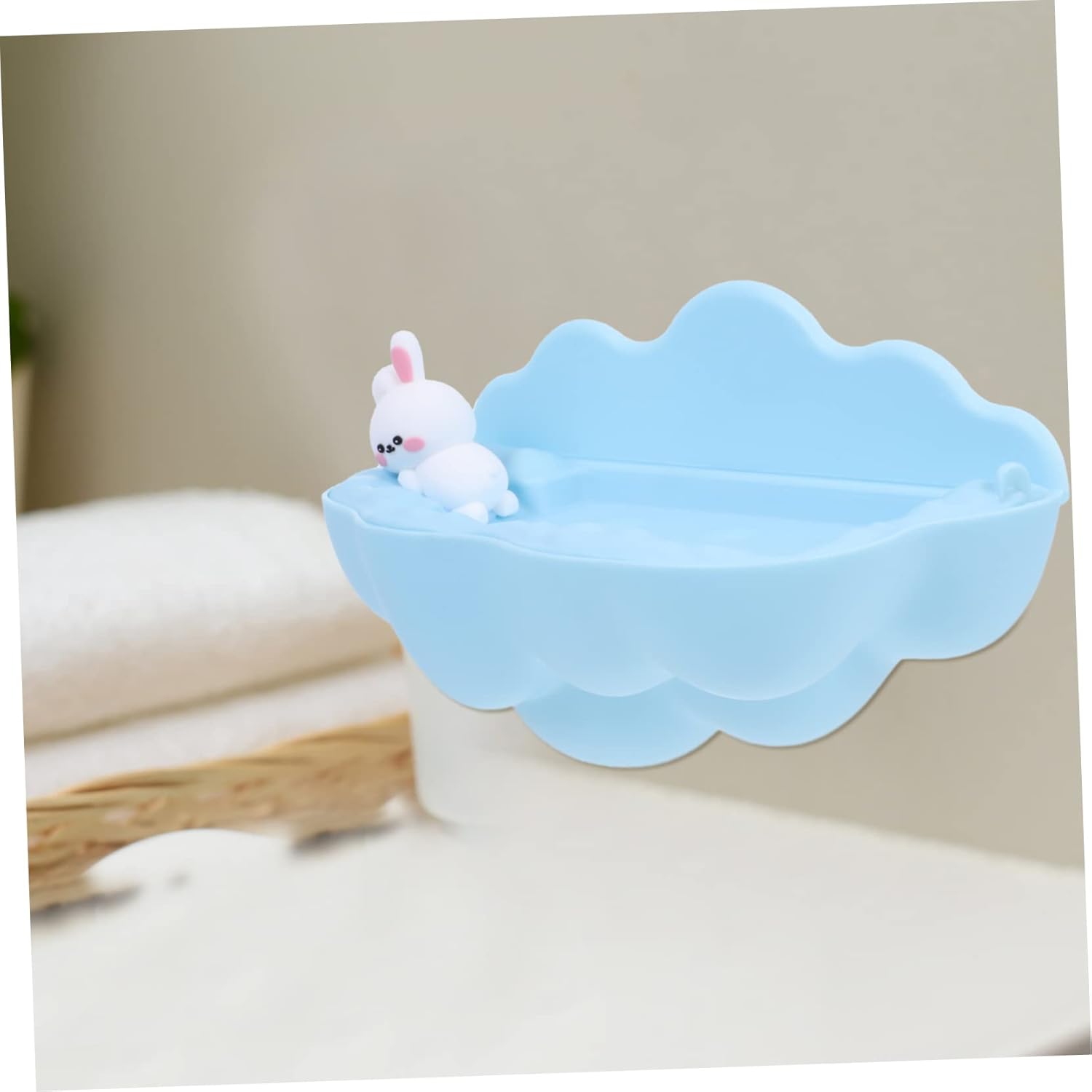 Stylish Wall-Mounted Cartoon Cloud Soap Dish for Bathroom Kitchen Organization