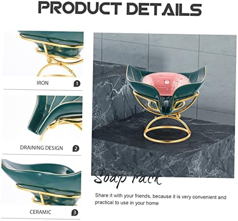 Stylish bathroom tray holder Unique mermaid soap dispenser - Easy to clean Durable