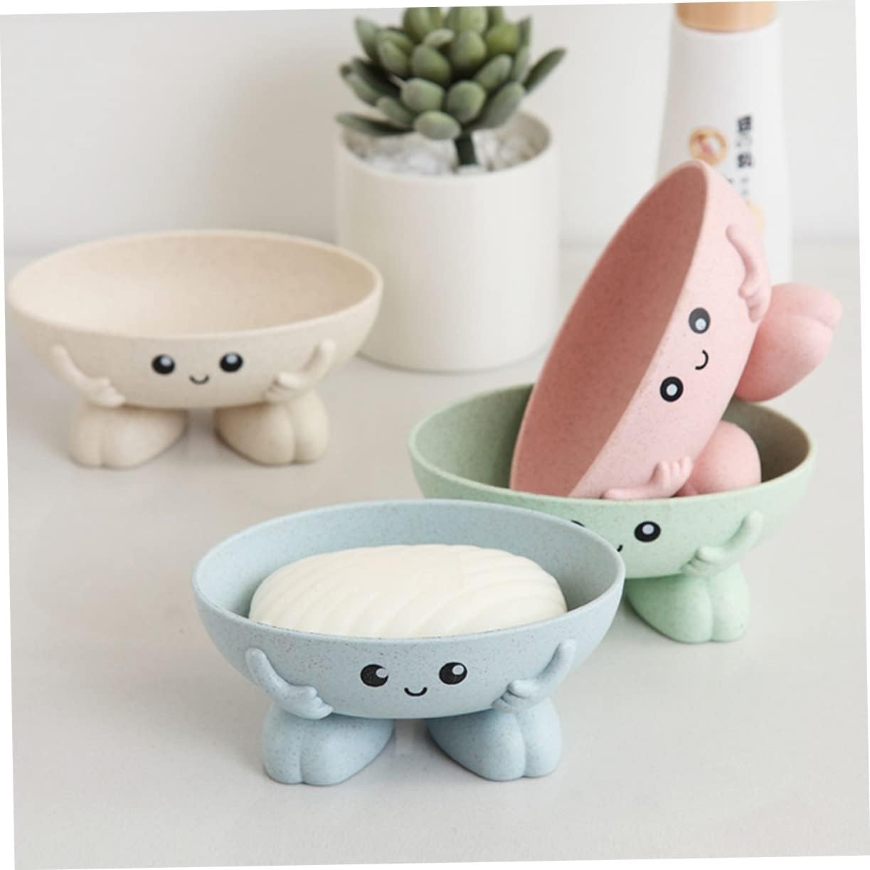 LIFKOME Bar Soap Draining Dish Holder Tray