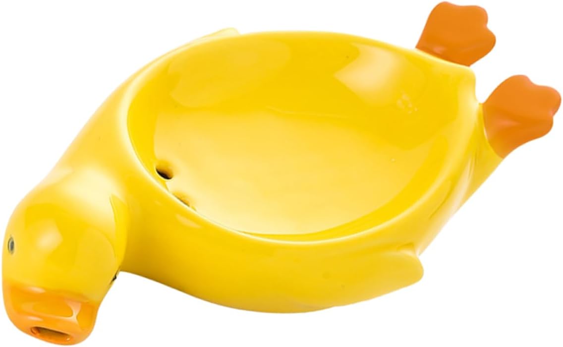 VALICLUD Cute DC Ceramic Dish Self-Draining Perfect for the Bathroom Kitchen