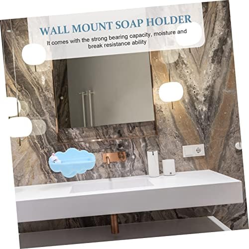 Stylish Wall-Mounted Cartoon Cloud Soap Dish for Bathroom Kitchen Organization